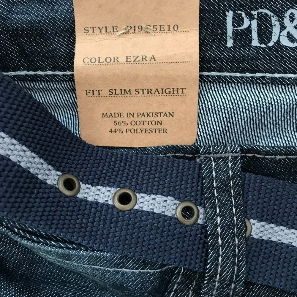 NWT PD&C, Men Jeans, W32xL30, Ezra, Fit Slim Straight, Authentic Apparel NY - Picture 5 of 8